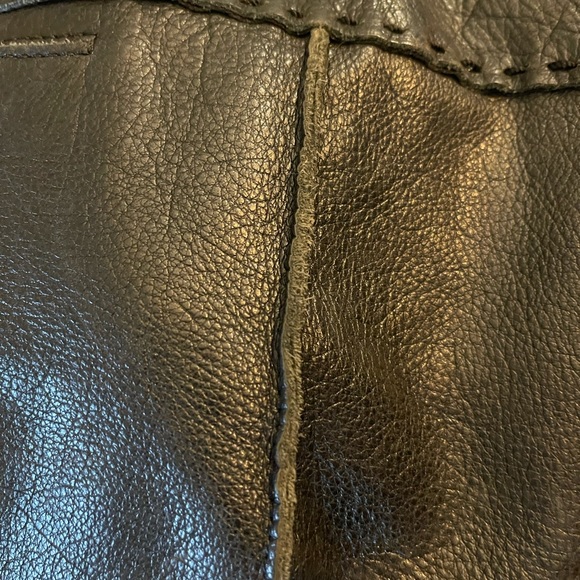 The Sak black with brown straps, leather bag. - Picture 3 of 9